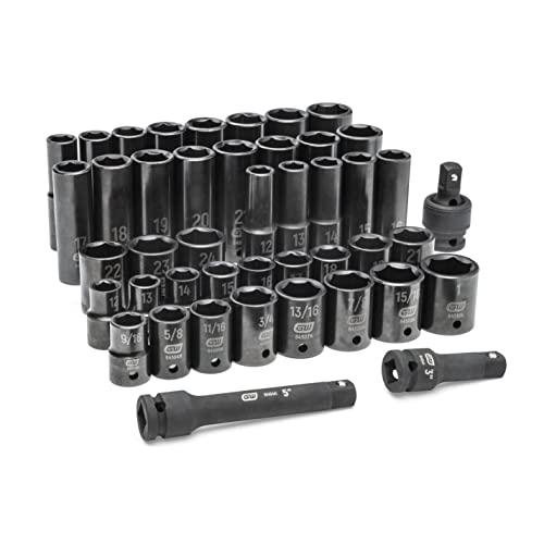 GEARWRENCH 89094 44 Piece 1/2" Drive Standard & Deep Set