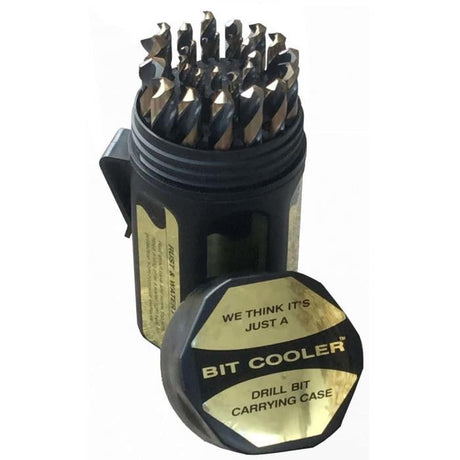 1/16 - 1/2 COBALT JOBBER DRILL BIT SET, SHATTER PROOF CASE, 29 PIECES (1/64 INCREMENTS)