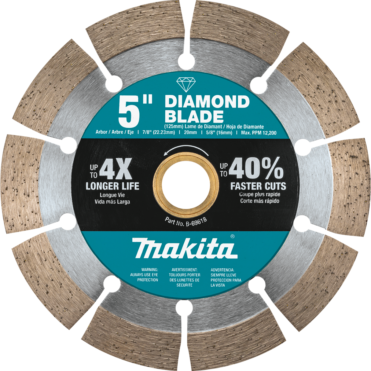 5" Diamond Blade, Segmented, General Purpose