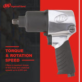 Ingersoll Rand 231C 1/2” Drive Air Impact Wrench 600 ft-lbs Torque Output