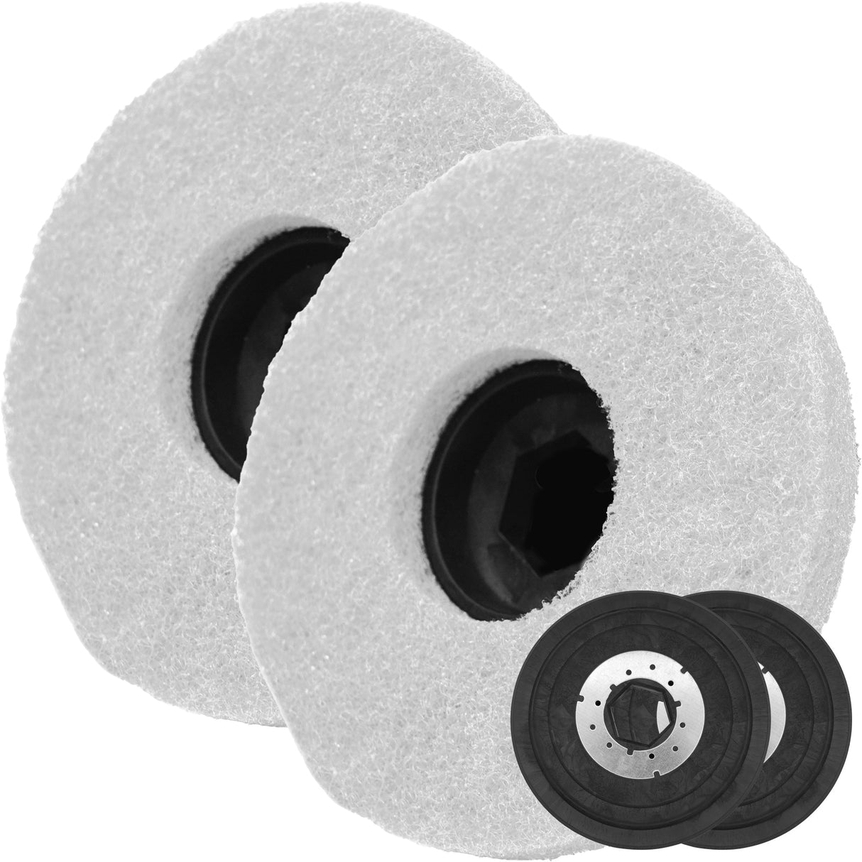 Polishing Pad Brush for TMOP18e Electric Floor Scrubber 2 Pack