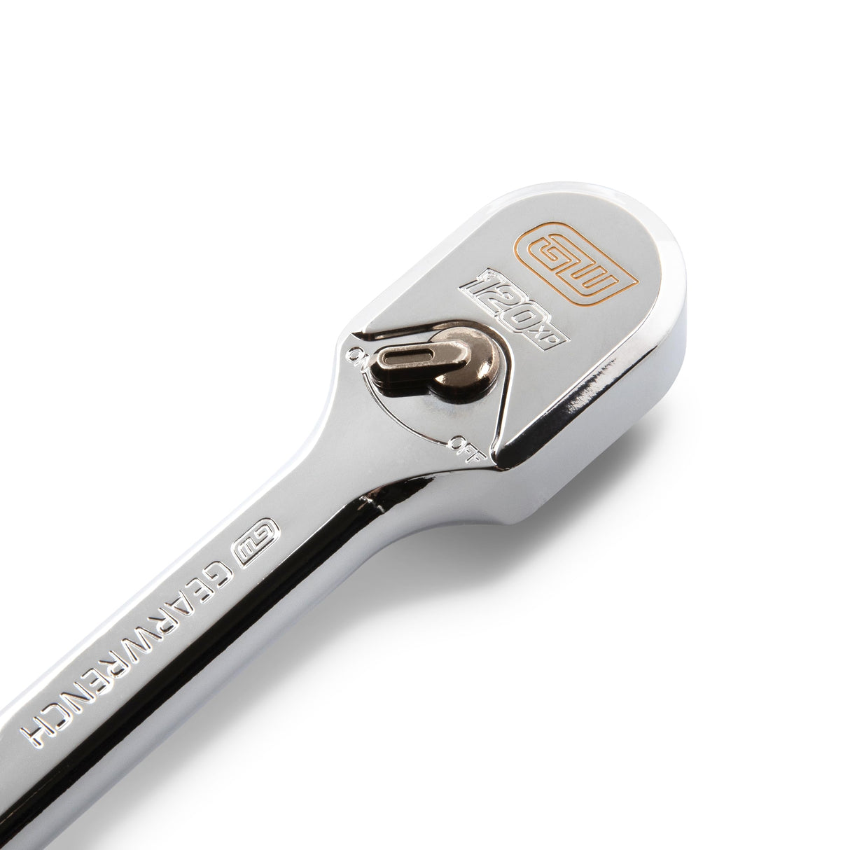 GEARWRENCH 81269XP 3/8" Drive 120XP Full Polish Chrome Extra Long Handle Teardrop Ratchet