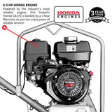 36" Honda Concrete Fast Pitch Power Trowel with 9HP Honda GX270 Finishing Blades Finishing Tool