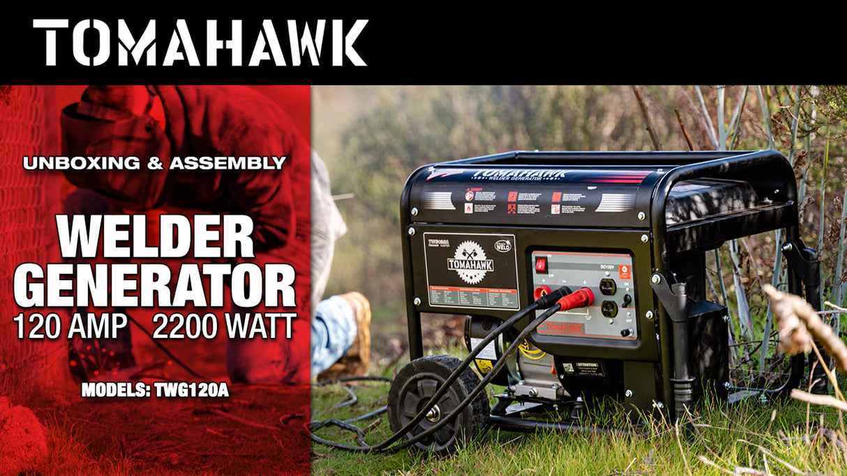 120 Amp Engine Driven Welder Generator 2200 Watt 7 HP Gas Powered