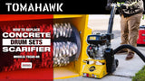 Electric 8” Concrete Scarifier Planer Grinder for Sidewalk Trip Hazard Repair, Traffic Line Removal