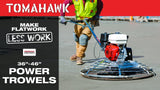 36" Concrete Power Trowel 5.5HP Honda with Float Pan Cement Finishing Tool