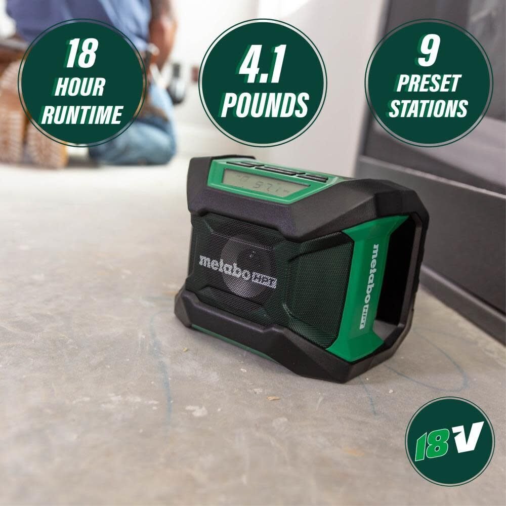 Metabo HPT UR18DAQ4M 18V MultiVolt Radio Bluetooth Bare Tool