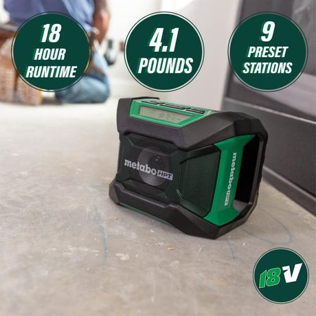 Metabo HPT UR18DAQ4M 18V MultiVolt Radio Bluetooth Bare Tool