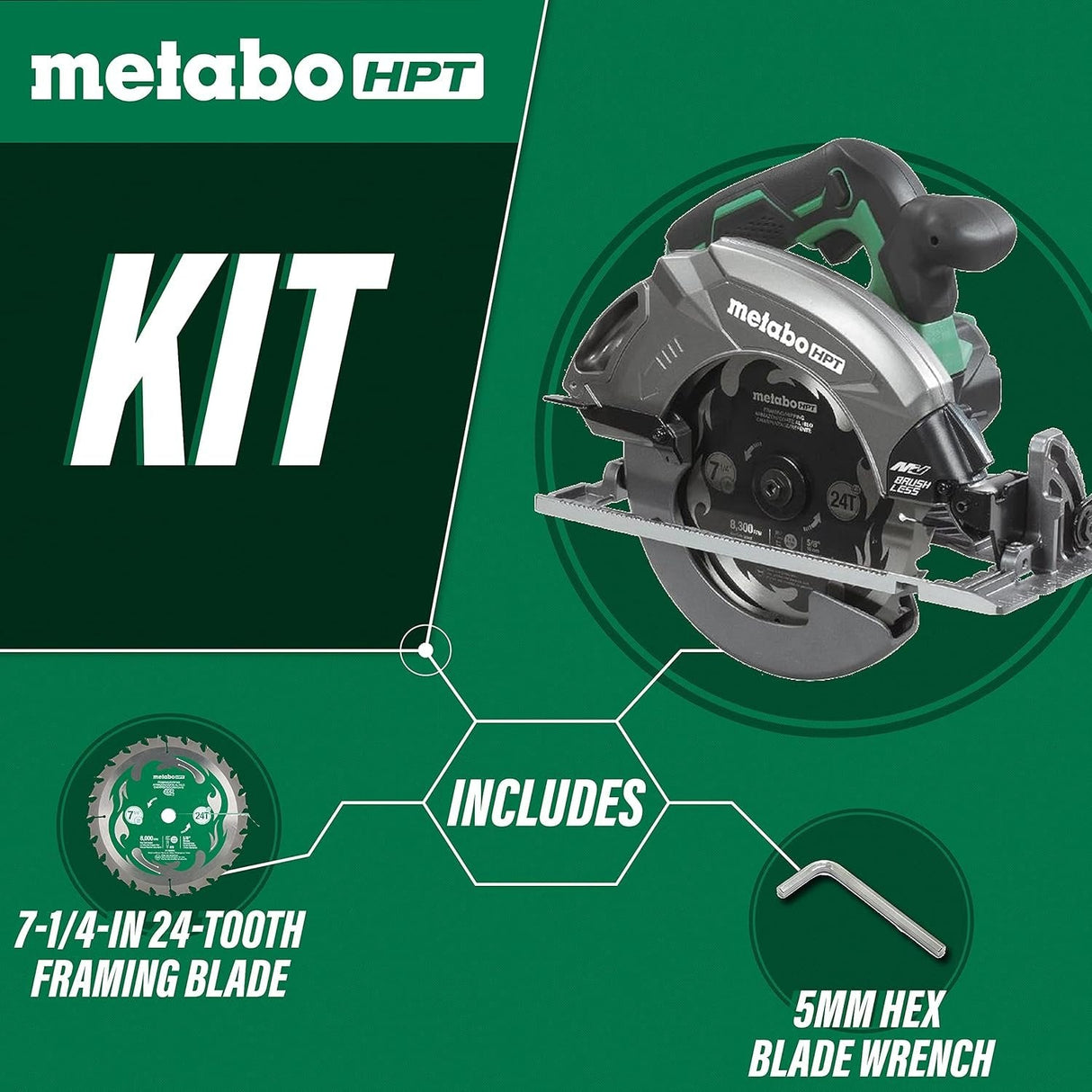Metabo HPT C3607DAQ4M Circular Saw Tool Body