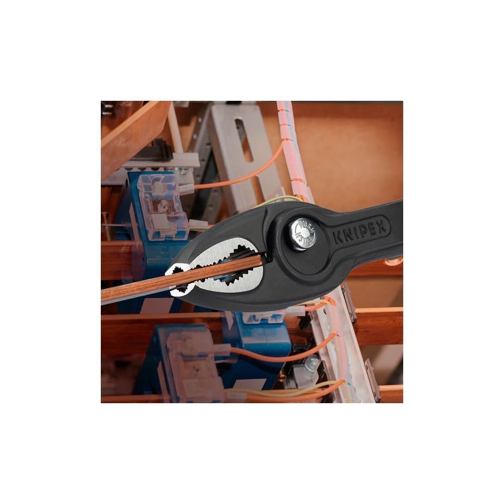 Knipex 82 01 200 SBA TwinGrip Slip Joint Pliers with Dipped Handle