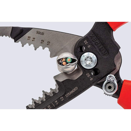 Knipex 13 72 8 SBA Wire Stripper Forged with Multi Component Grip Handle 8"