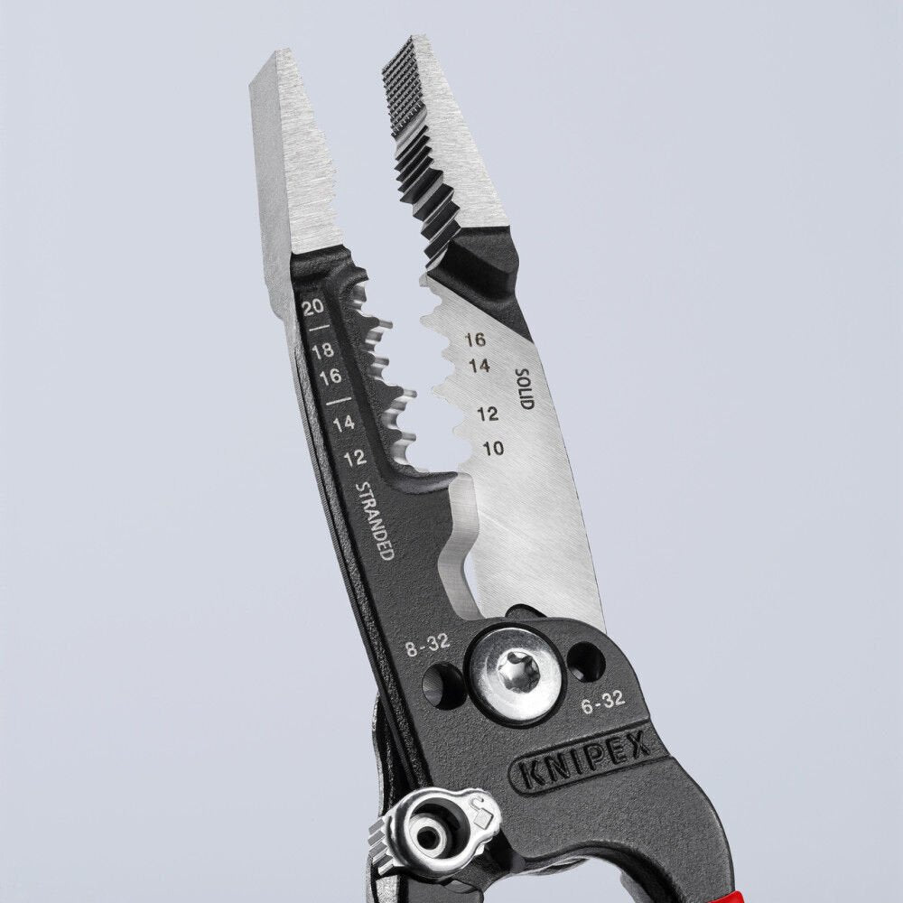 Knipex 13 72 8 SBA Wire Stripper Forged with Multi Component Grip Handle 8"