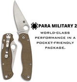 Spyderco C81MPCW2 Para Military 2 Signature Knife