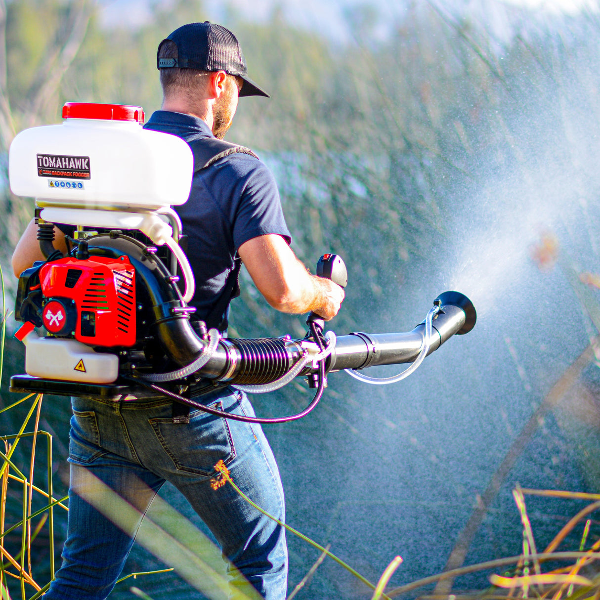 3.7 Gal Turbo Boosted Backpack Mosquito Fogger Leaf Blower for Pest Control