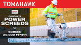 Tomahawk PRO Series Honda Power Screed Single Magnesium Blade Bundle (Choose 4ft, 6ft, 8ft, 10ft, 12ft, 14ft, 16ft)