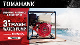 3 Inch Trash Water Pump 375 GPM 8 HP GX270 powered by Honda Portable Utility